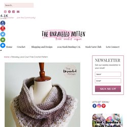 Petoskey Lace Cowl: Free Crochet Pattern