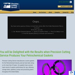 Petrochemical Gaskets from Precision Cutting Service
