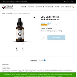 CBD Oil For Pets