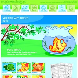 Pets Topic for ESL Kids