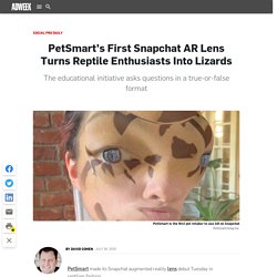 PetSmart’s First Snapchat AR Lens Turns Reptile Enthusiasts Into Lizards