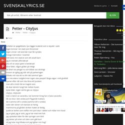 Petter – Cityljus lyrics