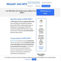 Que peut-on faire après un BTS SAM ? Guide 2021