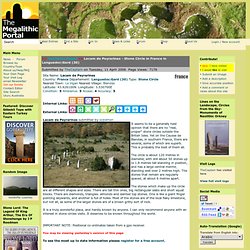 The Megalithic Portal and Megalith Map: Lacam de Peyrarines Ston