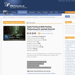 Video-Training Digital Painting & Matte Painting: Pfadwerkzeug für spezielle Elemente