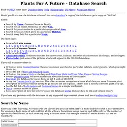 PFAF Database Search