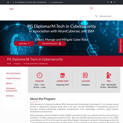 PG Diploma/M.Tech in Cybersecurity