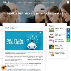 PGDM Vs MBA: Which is Better for Placements?