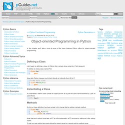 Python Object-oriented Programming