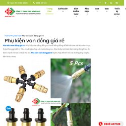 Phụ kiện van đồng giá rẻ