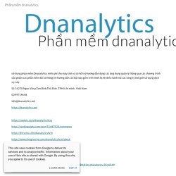 Phần mềm dnanalytics