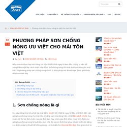 Phương pháp sơn chống nóng ưu việt cho mái tôn Việt