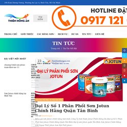 Đại Lý Số 1 Phân Phối Sơn Jotun Chính Hãng Quận Tân Bình - Tp.HCM