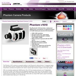 Phantom v1610 Digital High Speed Camera - Vision Research - Aurora