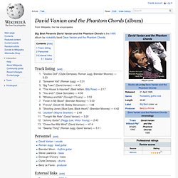 David Vanian and the Phantom Chords (album)