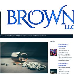 $21 Million Dollar DUSA Pharmaceuticals False Claims Act Whistleblower Settlement - Brown, LLC