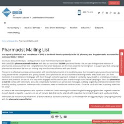 Pharmacists Mailing Addresses
