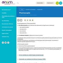Pharmacopée - ANSM