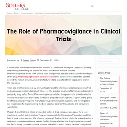 The Role of Pharmacovigilance in Clinical Trials - Sollers College