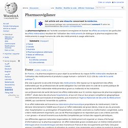 Pharmacovigilance