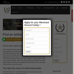 Find an Online Pharmacy Merchant Account