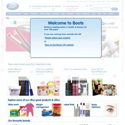 Boots - Health and Beauty, Pharmacy and Prescriptions, UK Chemist