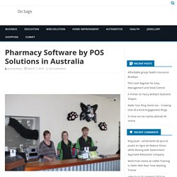 Pharmacy Software by POS Solutions in Australia