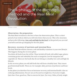 The 4 phases of the Banting method and the Real Meal Revolution
