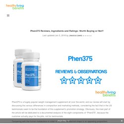 Phen375 Reviews, Ingredients and Ratings: Worth Buying or Not?