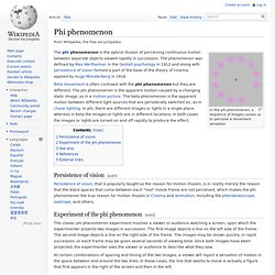Phi phenomenon