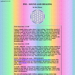 PHI - SOUND AND HEALING