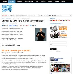 Dr.Phil's 10 Laws For A Happy & Successful Life