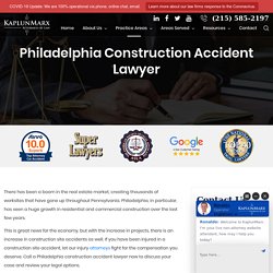 Philadelphia Construction Accident Lawyer