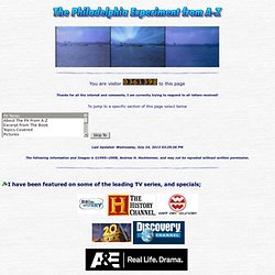 Philadelphia Experiment from A-Z