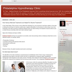 Philadelphia Hypnotherapy Clinic: How Various Alternate Treatments are Helpful For Alcohol Treatment?