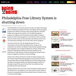 Philadelphia Free Library System is shutting down