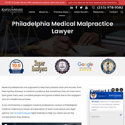 Philadelphia Medical Malpractice Lawyer