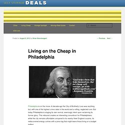 Living on the Cheap in Philadelphia