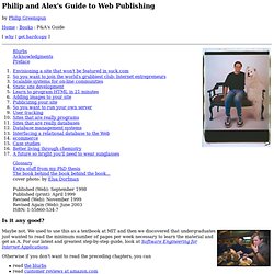 Philip and Alex's Guide to Web Publishing