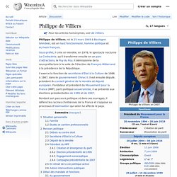 Philippe de Villiers - Wikipedia