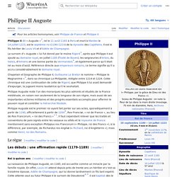 Wikipédia Philippe II Auguste [ressource]