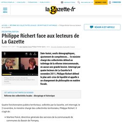 Philippe Richert face aux lecteurs de La Gazette