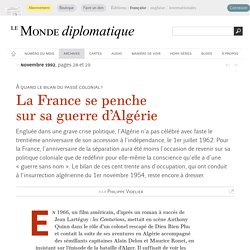 La France se penche sur sa guerre d'Algérie, par Philippe Videlier