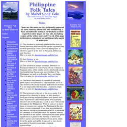 Philippine Folk Tales by Mabel Cook Cole
