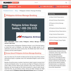 Philippine Airlines Manage Booking 1-888-206-5328