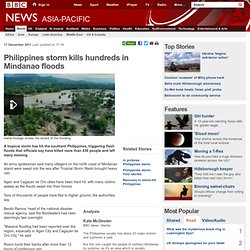 Philippines storm triggers deadly flash floods