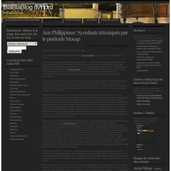 2006 Philippines 79 enfants intoxiqués