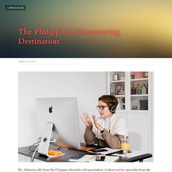 The Philippines Outsourcing Destination