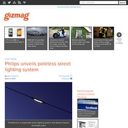 Philips unveils poleless street lighting system