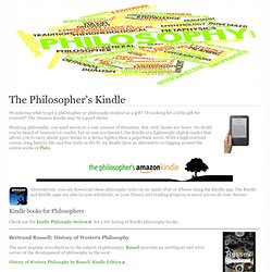 The Philosopher’s Kindle